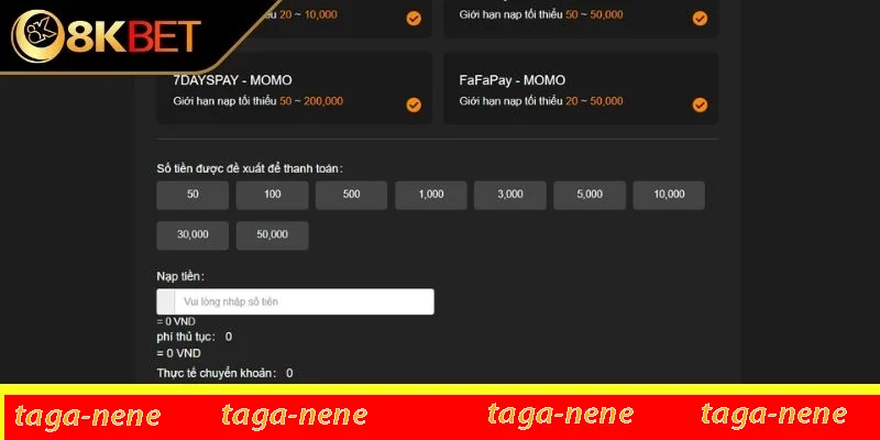 Lưu ý khi nạp tiền trên 8KBET đảm bảo không có lỗi Lưu ý khi nạp tiền trên 8KBET đảm bảo không có lỗi